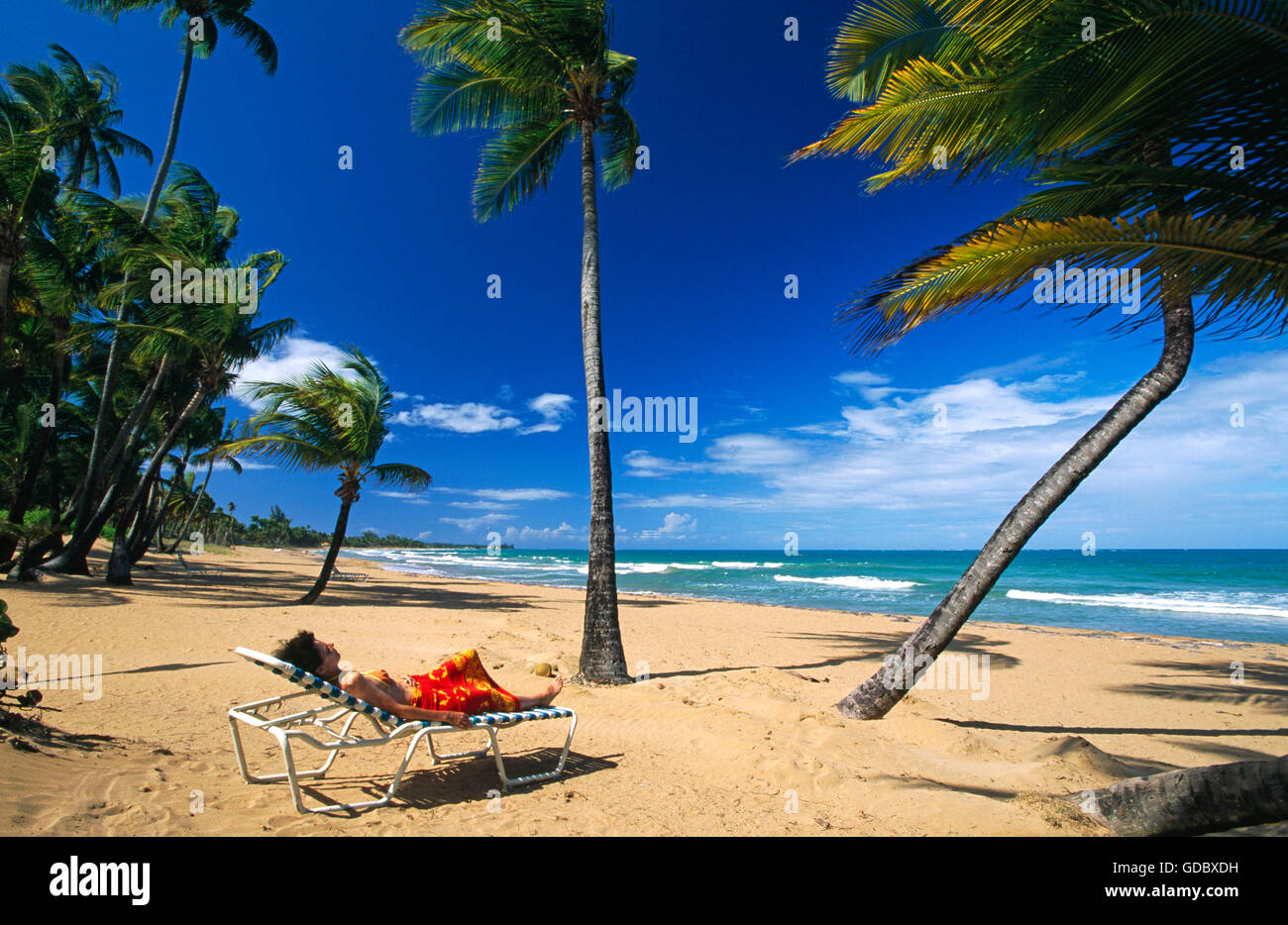 Coco Beach, Rio Grande, Puerto Rico, Caribbean Stock Photo