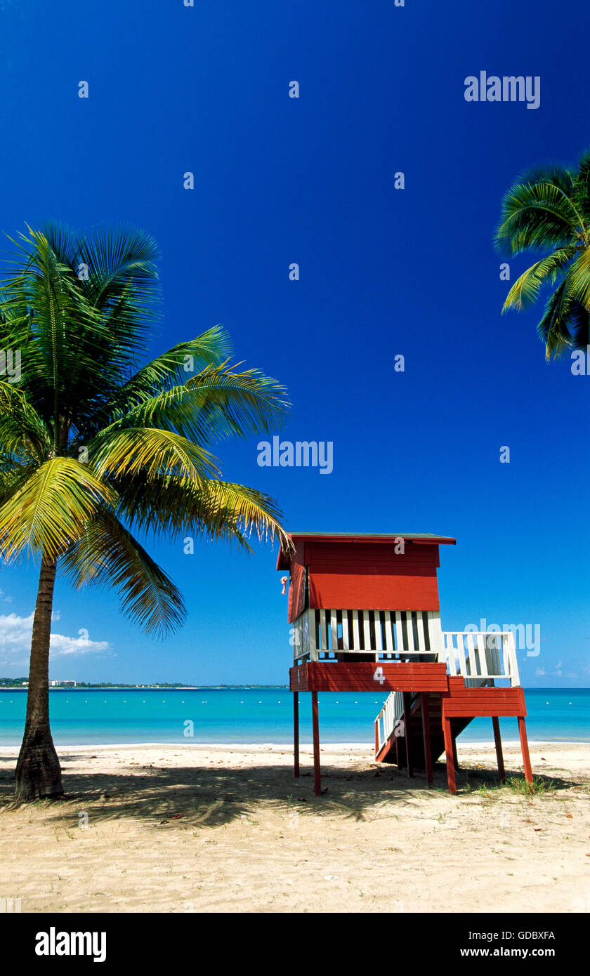 Luquillo Beach, Puerto Rico, Caribbean Stock Photo