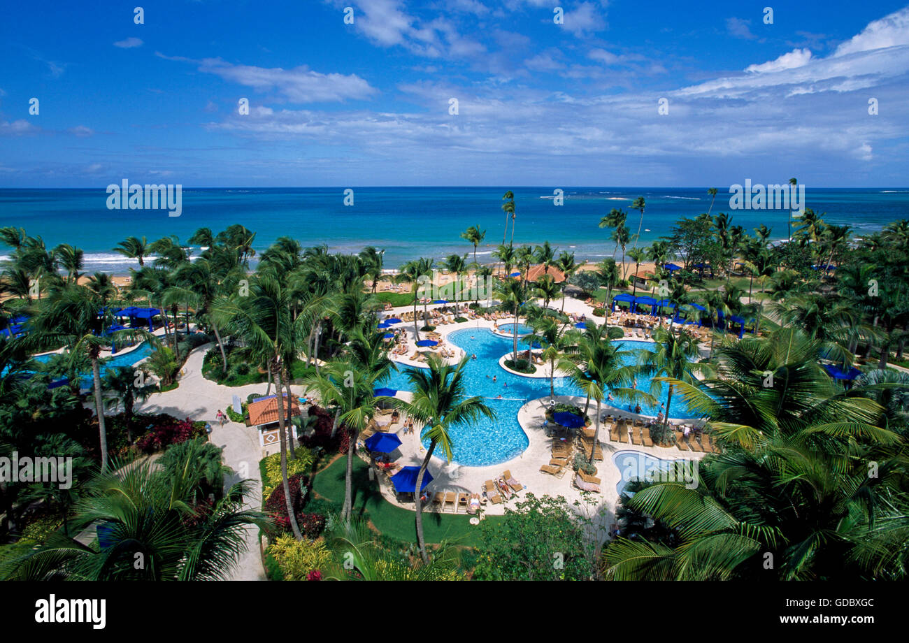 Wyndham Rio Mar Beach Resort, Puerto Rico, Caribbean Stock Photo - Alamy