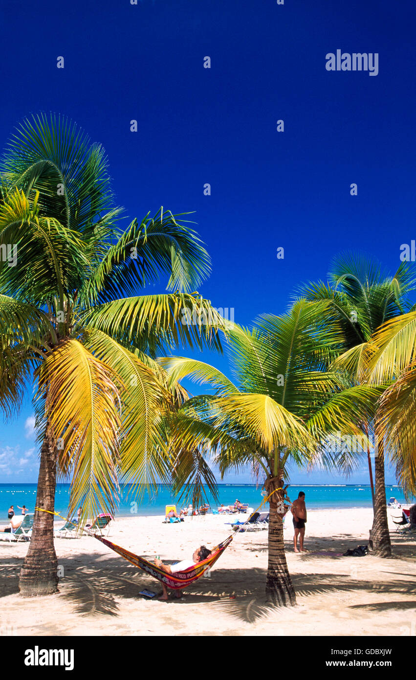 Luquillo Beach, Puerto Rico, Caribbean Stock Photo