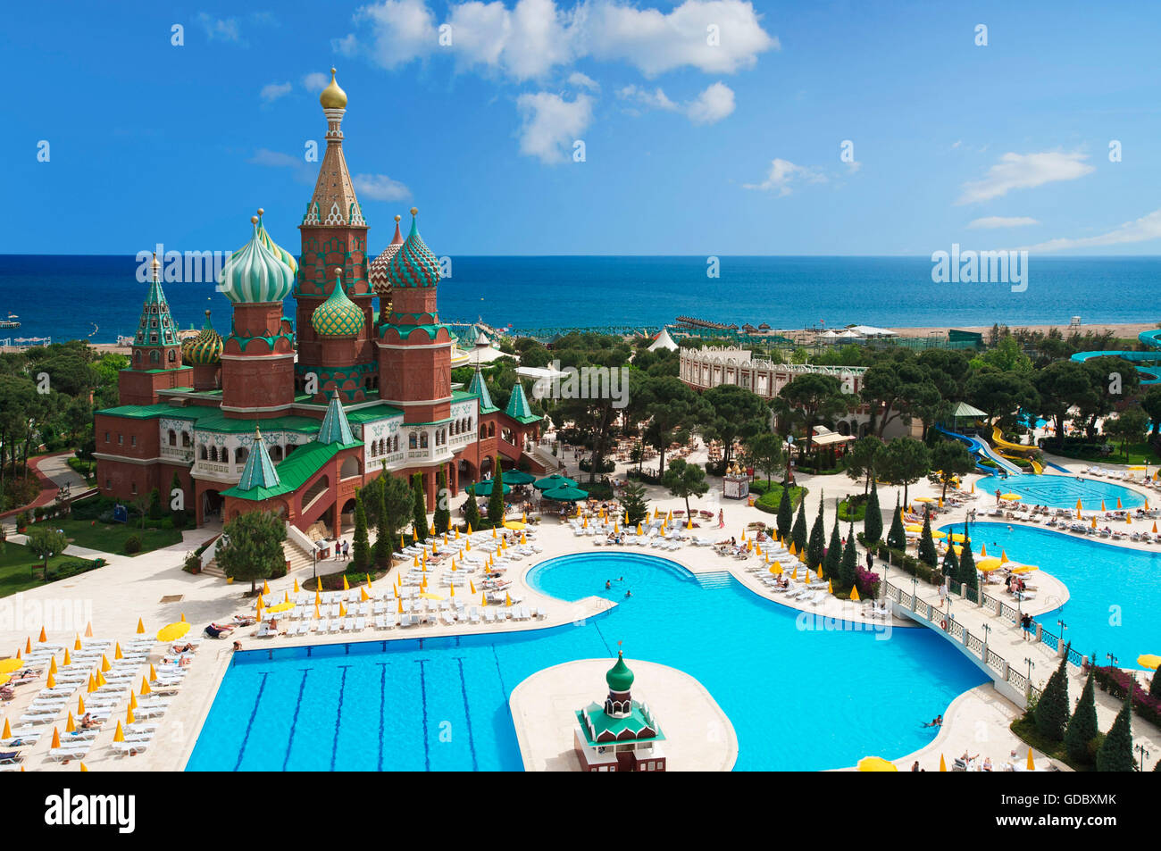 Hotel WOW Kremlin Palace in Antalya, Turkish Riviera, Turkey Stock Photo