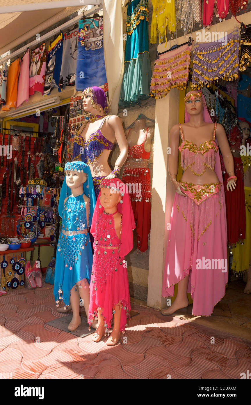 Belly Dance traditional costumes in Marmaris, Turkish Aegean Coast, Turkey  Stock Photo - Alamy