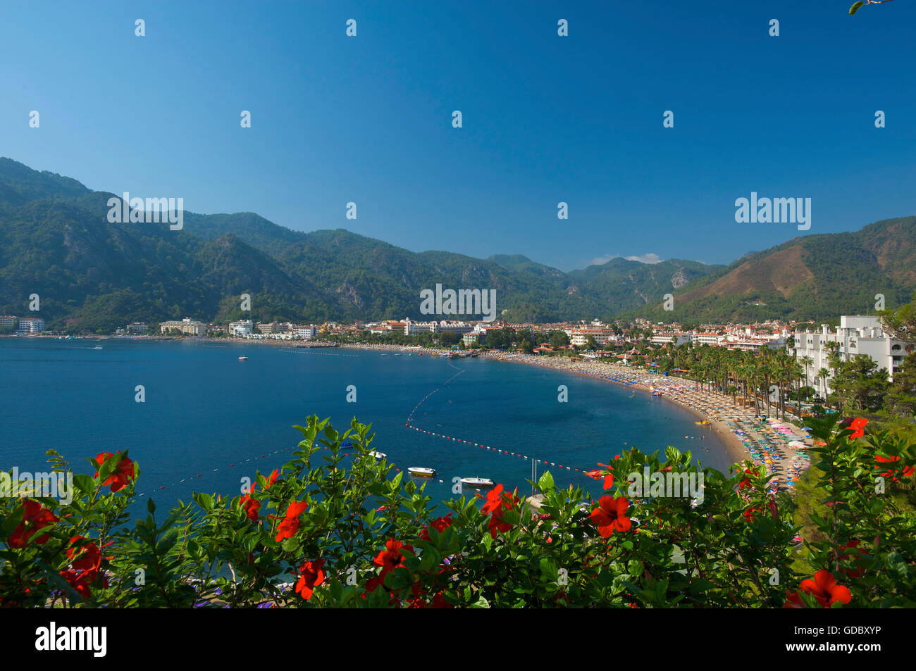 Bay of Icmeler, Marmaris, Turkish Aegean Coast, Turkey Stock Photo