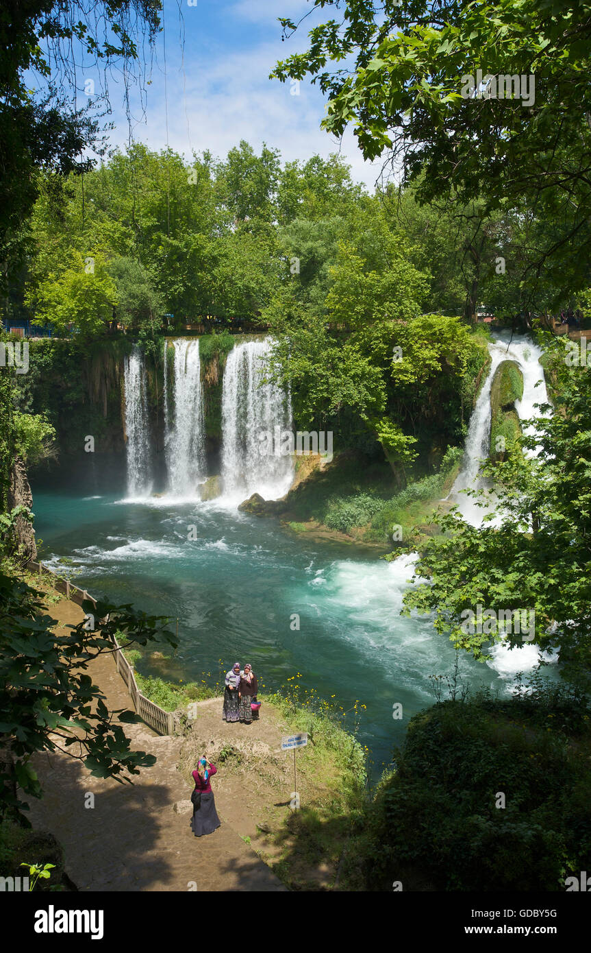 Dueden Waterfalls, Antalya, Turkish Riviera, Turkey Stock Photo