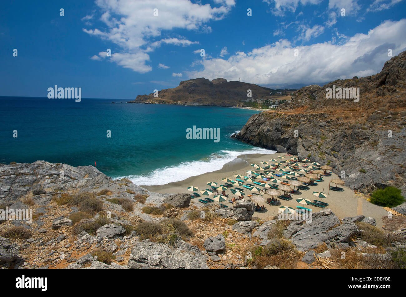 Amoudi Beach nearby Plakias, Crete, Greece Stock Photo