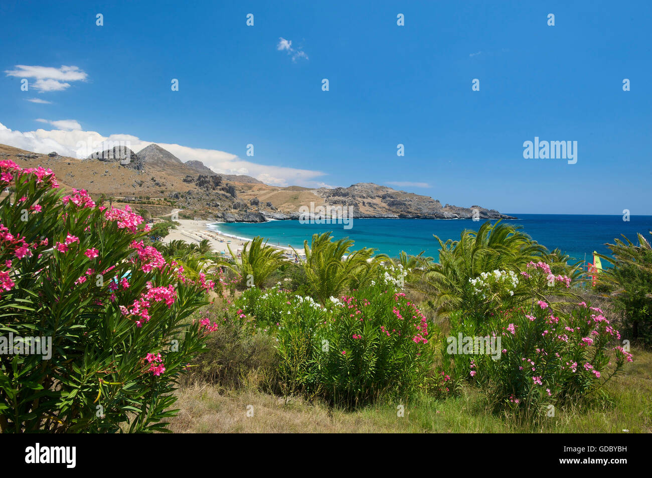 Damnoni Beach nearby Plakias, Crete, Greece Stock Photo