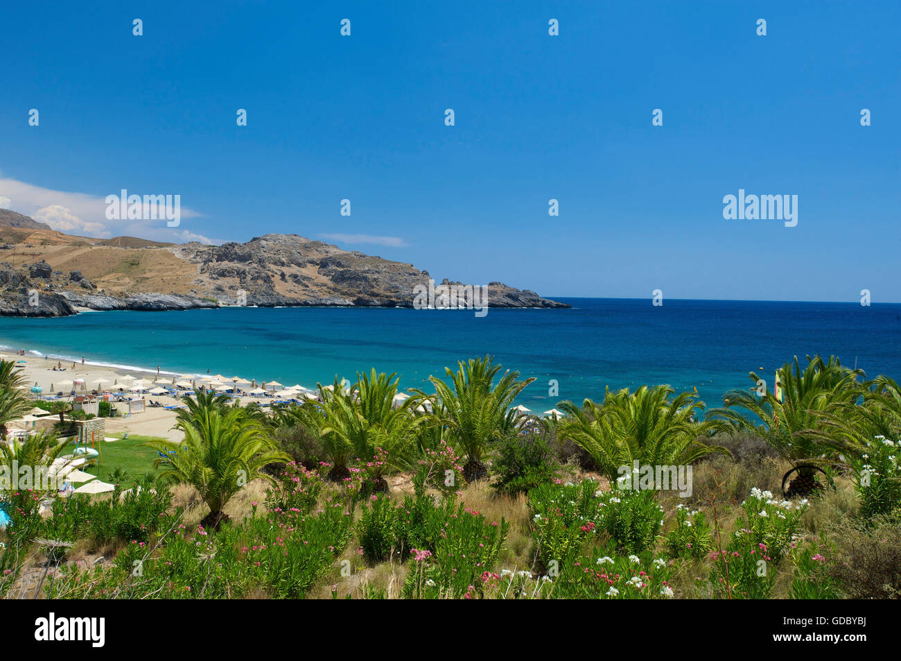 Damnoni Beach nearby Plakias, Crete, Greece Stock Photo