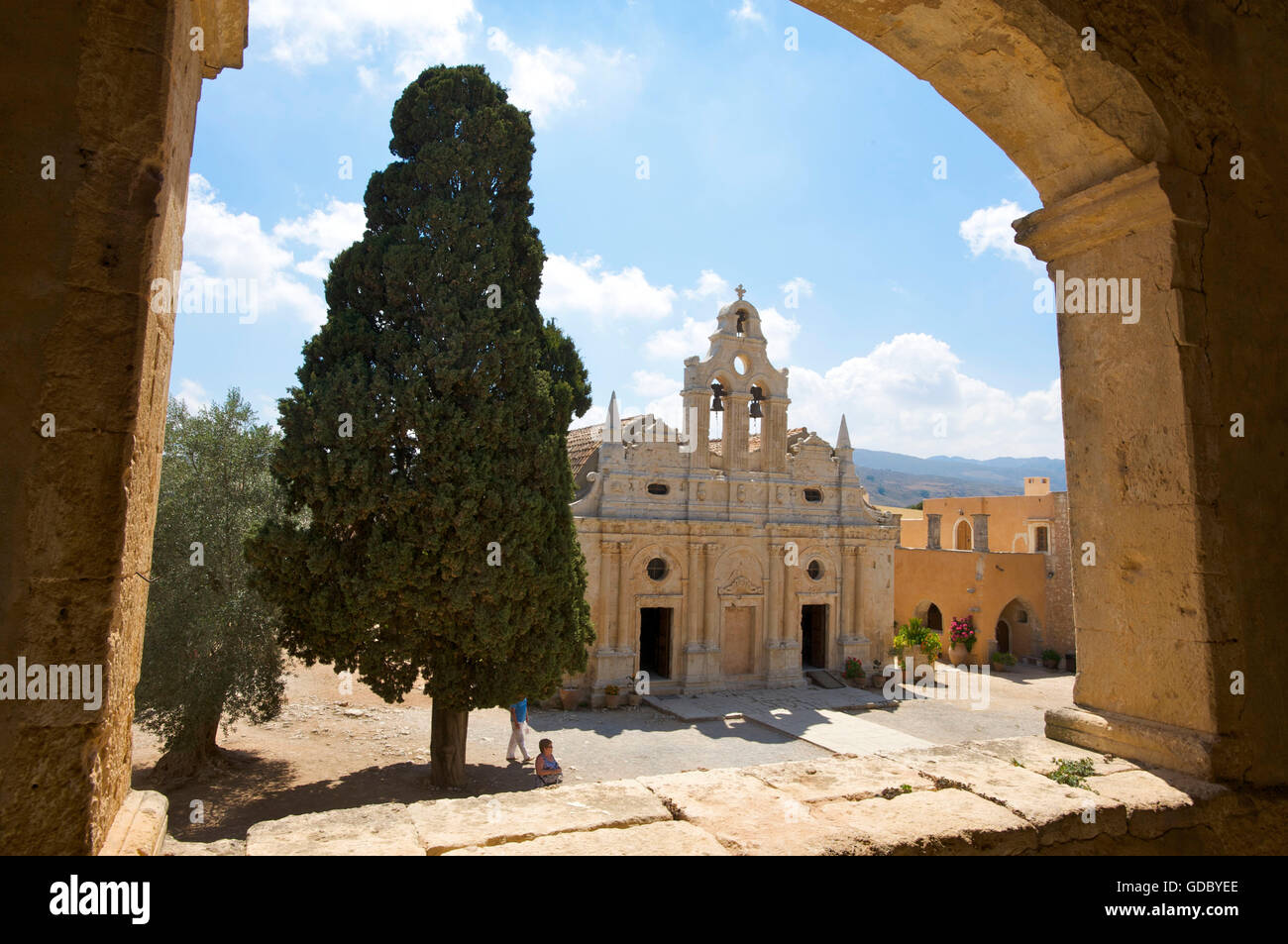 Moni Arkadi Monastery, Crete, Greece Stock Photo