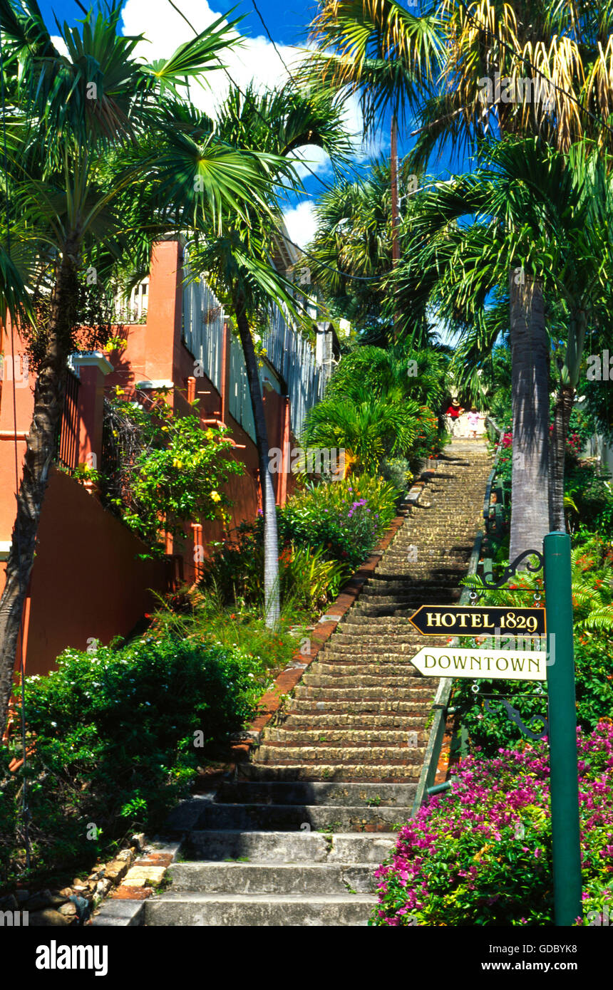Charlotte Amalie, St.Thomas Island, US Virgin Islands, Caribbean Stock