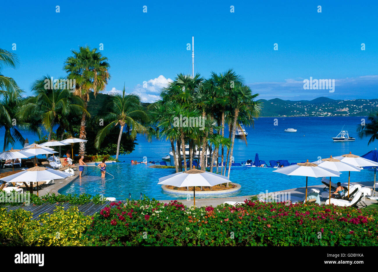 Ritz Carlton Hotel on St.Thomas Island, US Virgin Islands, Caribbean Stock Photo