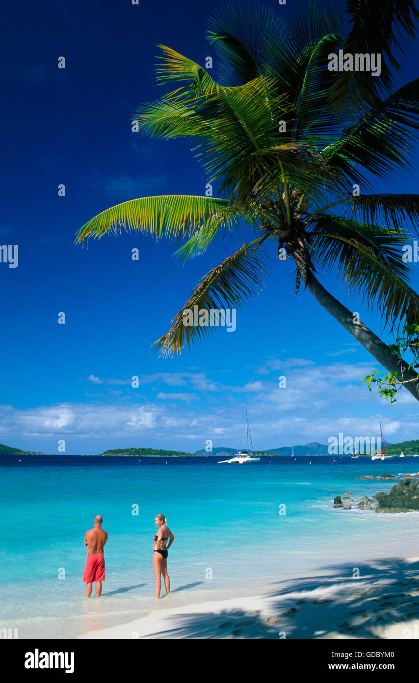 Solomon Bay, St.John Island, US Virgin Islands, Caribbean Stock Photo