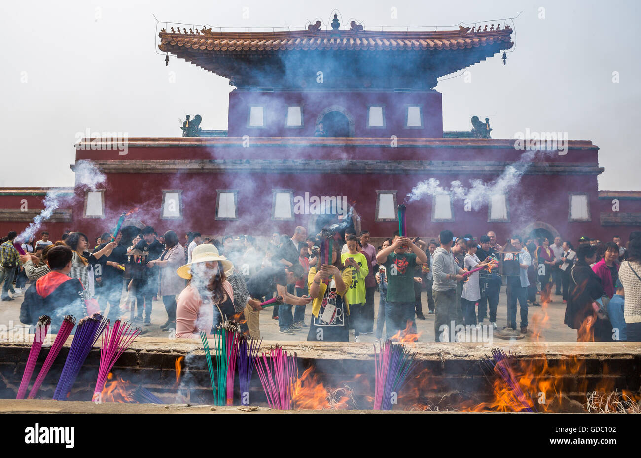 China,Chengde City,Punning Temple Stock Photo