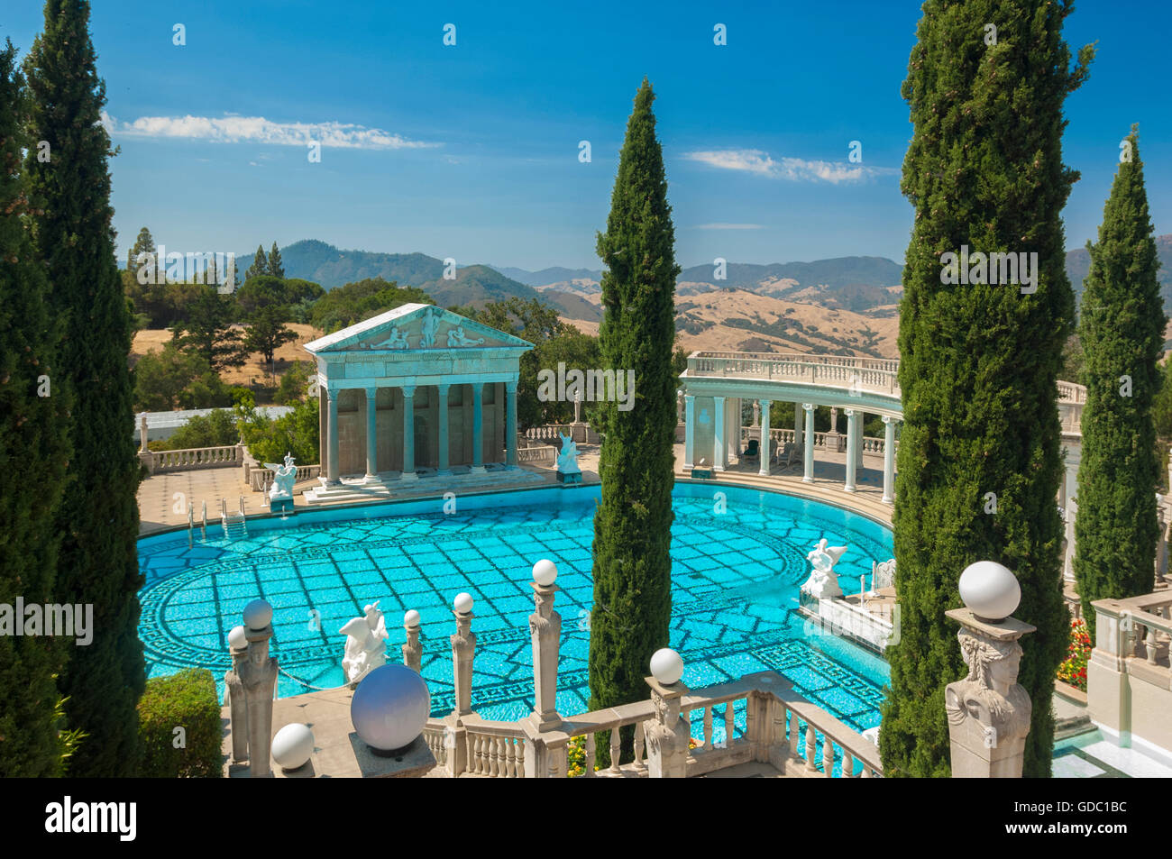 USA,California,San Simeon,Hearst Castle,State Historic Park,mansion