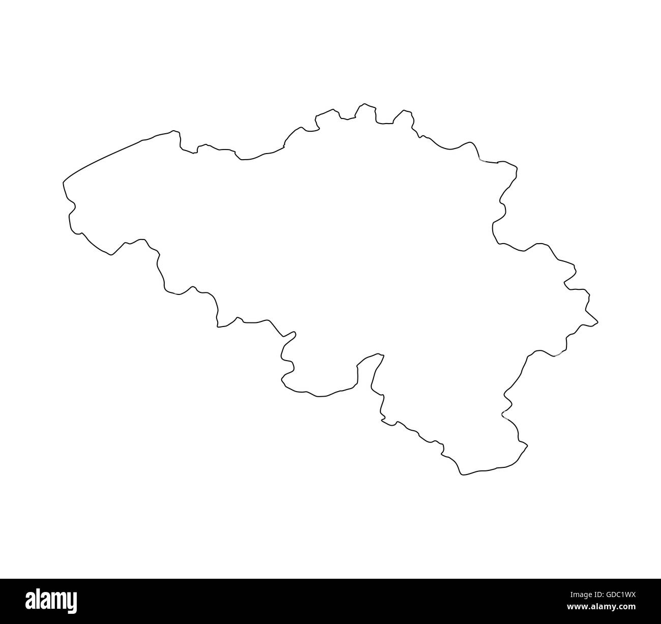 map of Belgium Stock Photo - Alamy