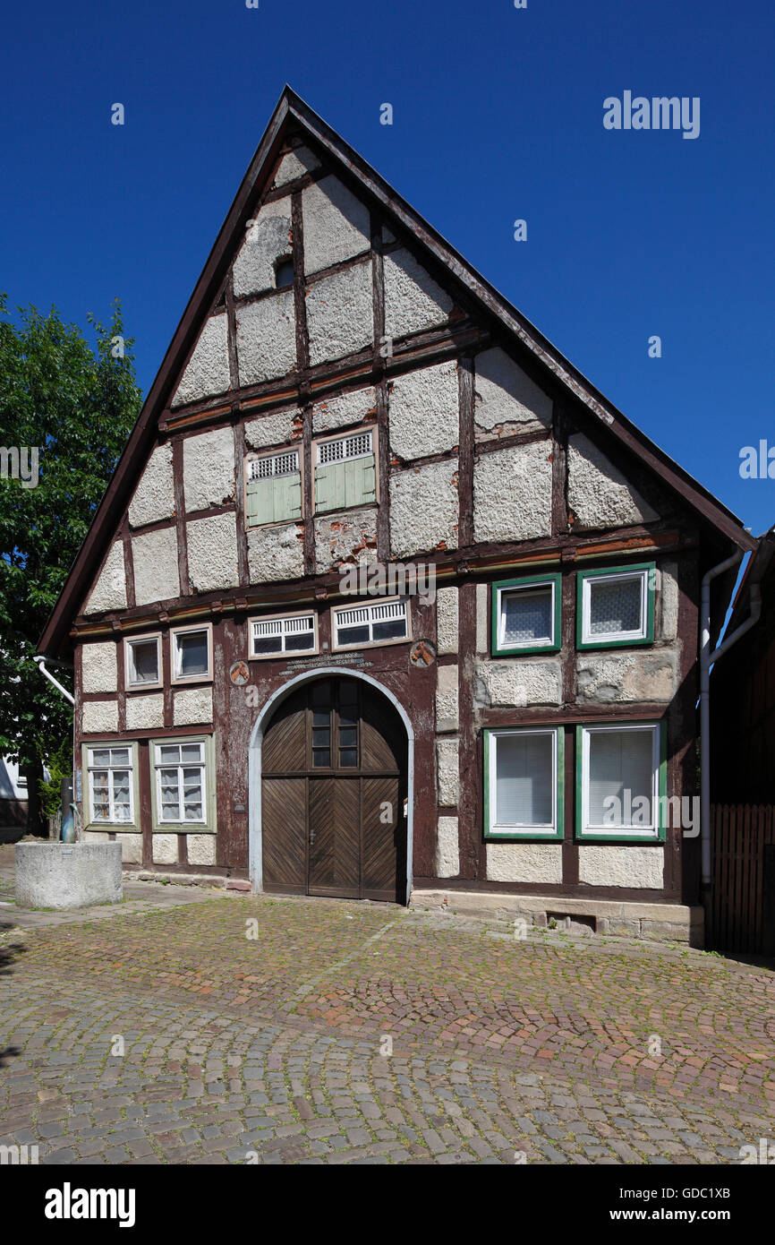 Residential building Kuhstrasse in Blomberg,Weser Bergland,North Rhine-Westphalia Stock Photo