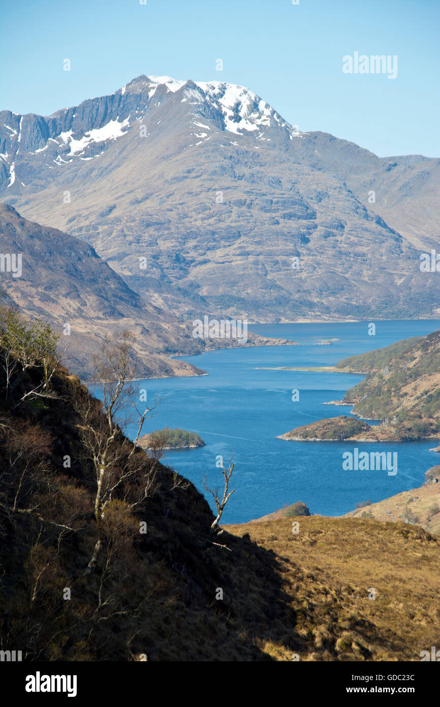 Scotland,Great Britain,west coast,Kinloch Hourn,Loch Hourn,bay,fjord