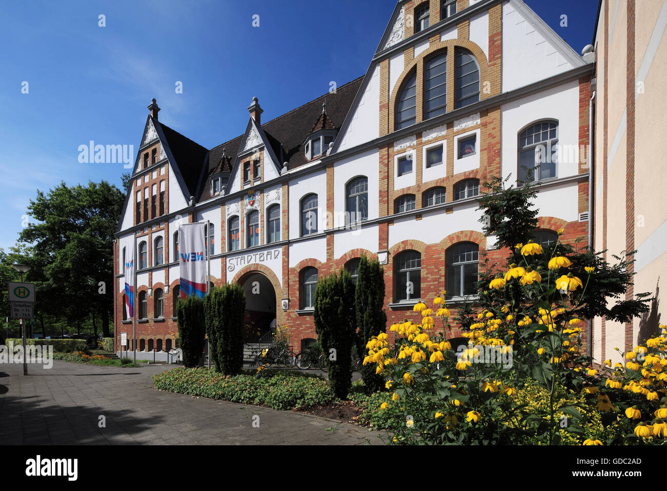 Town bath in Viersen,Lower Rhine,North Rhine-Westphalia Stock Photo