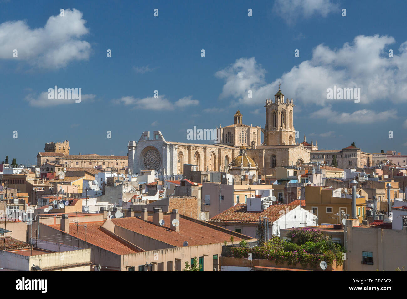 Spain,Catalonia,Tarragona City,Tarragona Cathedral Stock Photo