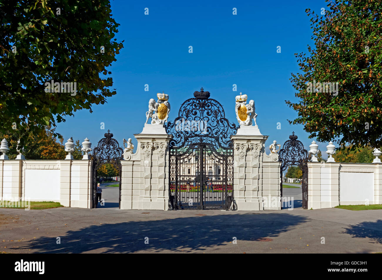 Castle,Belvedere,upper Belvedere,entrance,wall Stock Photo
