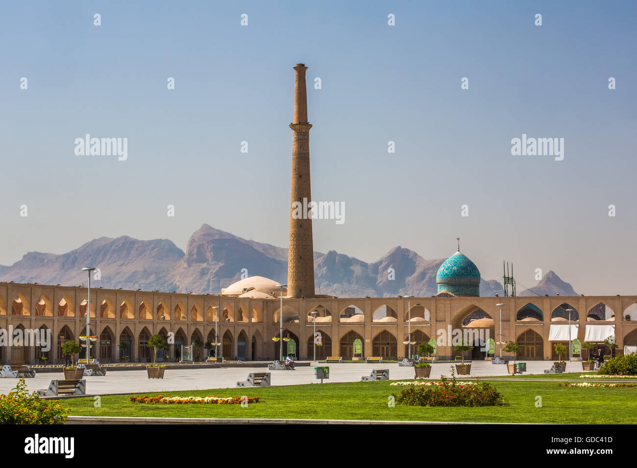 Iran,Esfahan City,Ali Masjid Mosque,Square Stock Photo