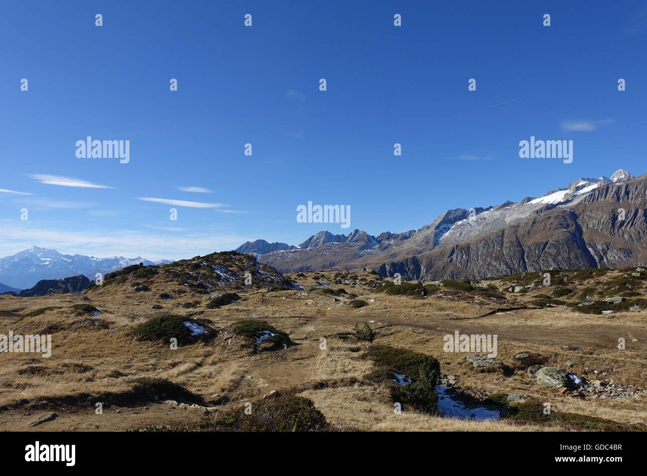 Switzerland,Europe,Valais,Bettmeralp,mountains,autumn Stock Photo