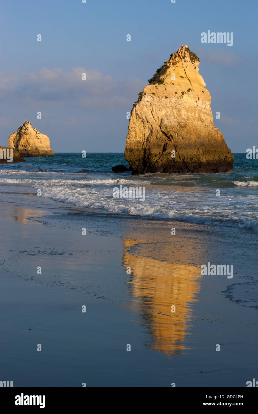 Praia dos Tres Irmaos,Portugal,Algarve Stock Photo