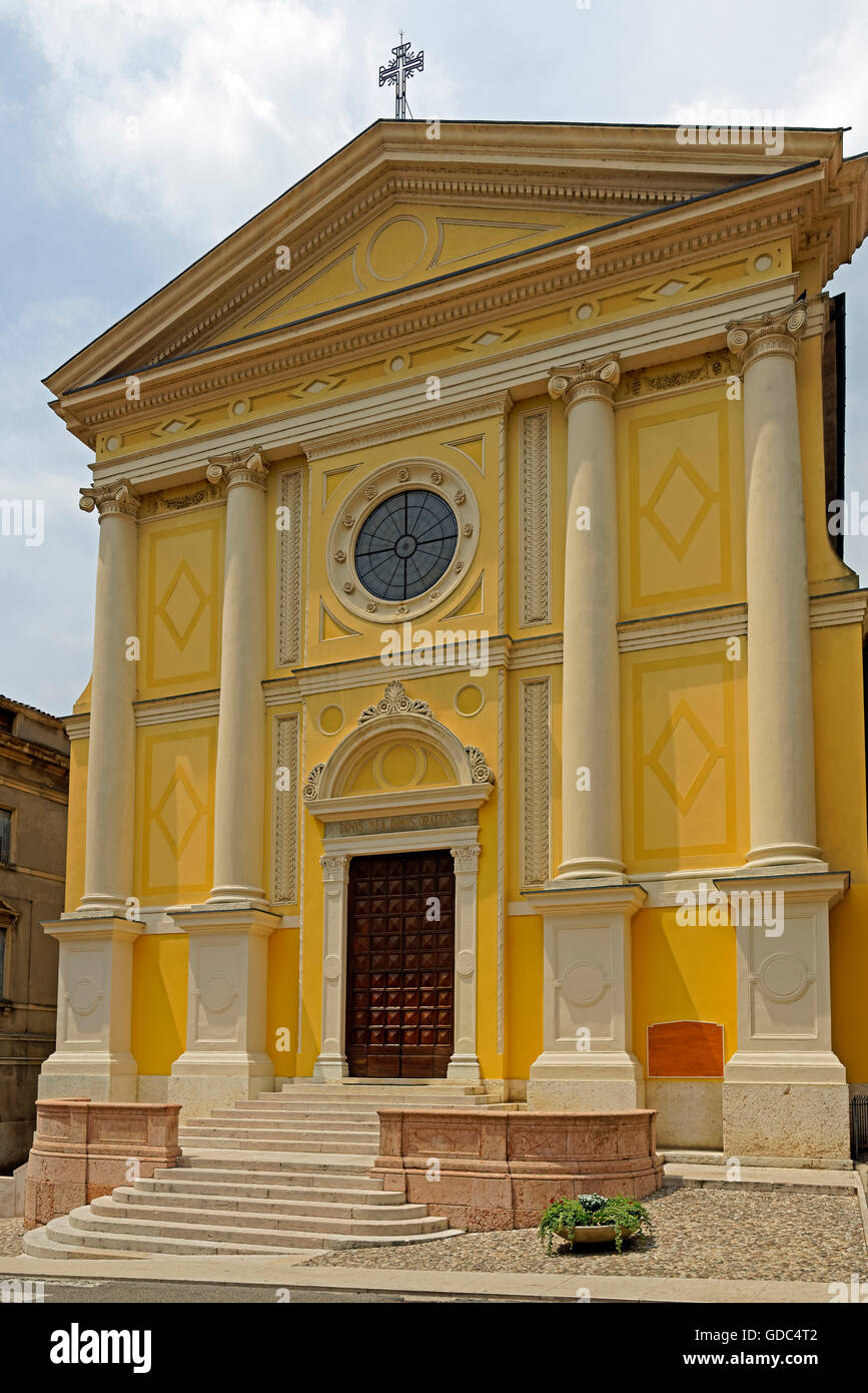 Parrocchia Tu San Lorenzo Martire,church Stock Photo