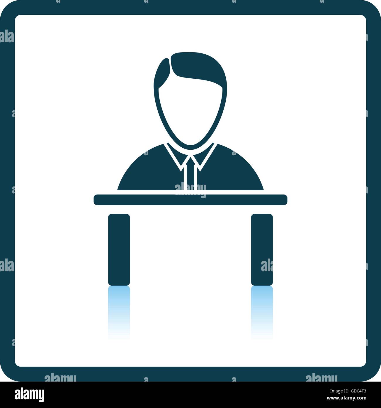 icon. Shadow reflection design. Vector illustration Stock Vector Image ...