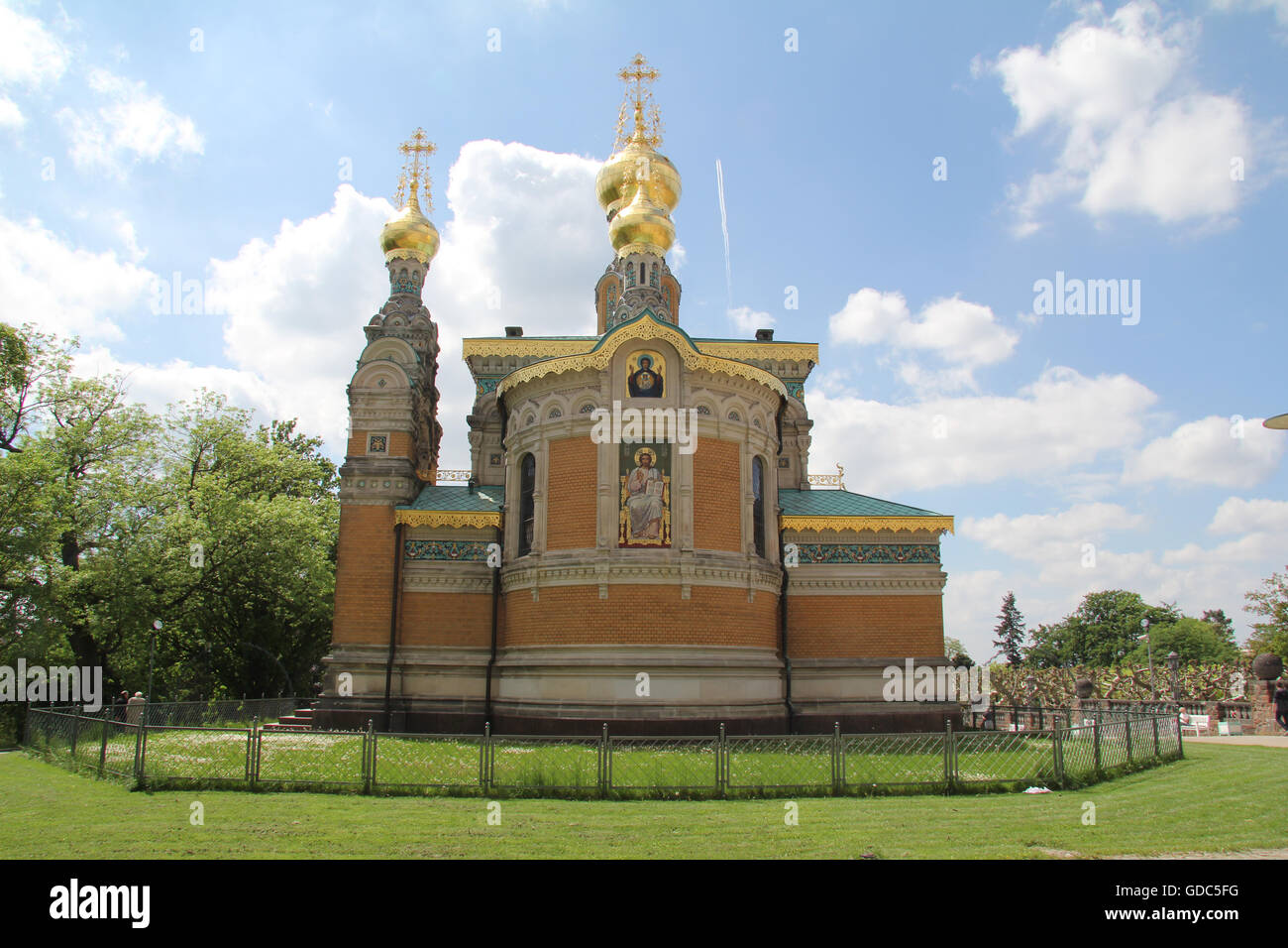 Germany,Europe,Darmstadt,Russian chapel,church,Mathildenhöhe Stock Photo