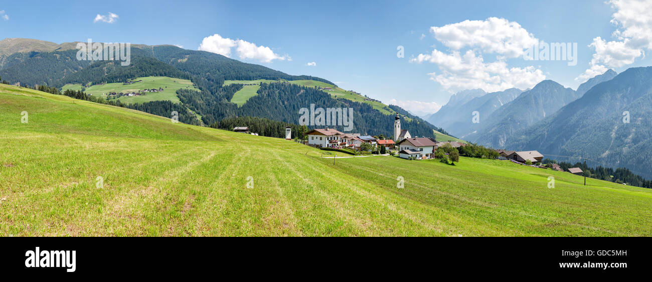 Unterried,Austria,Pustertaler Höhenstrasse Stock Photo