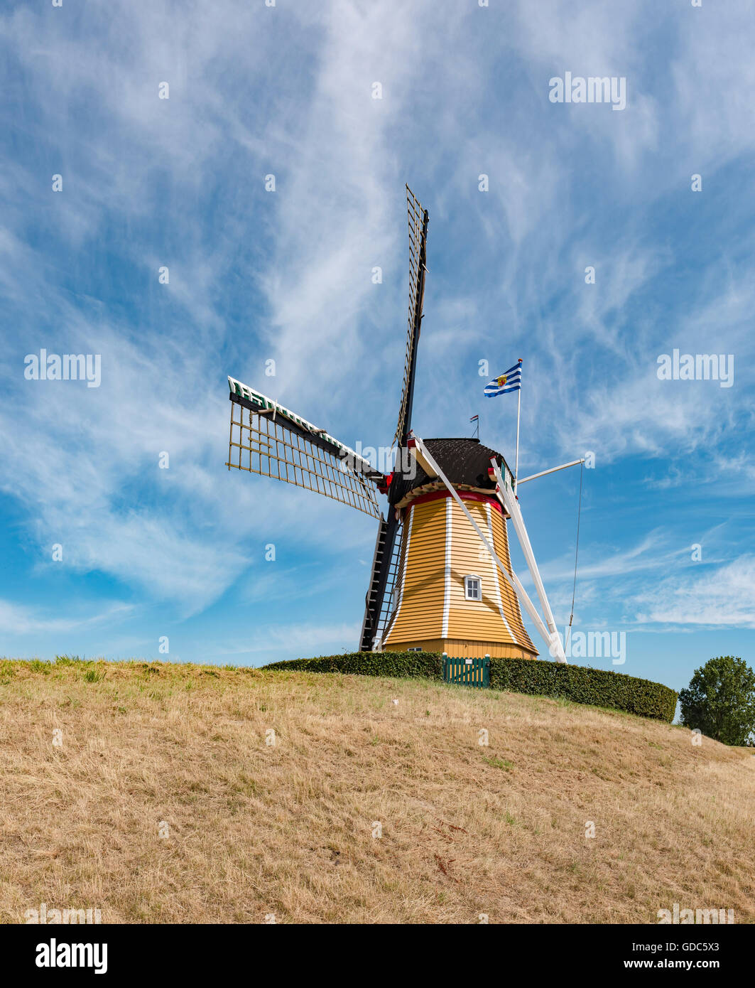 Sint Philipsland,Zeeland,Windmill The Hope Stock Photo