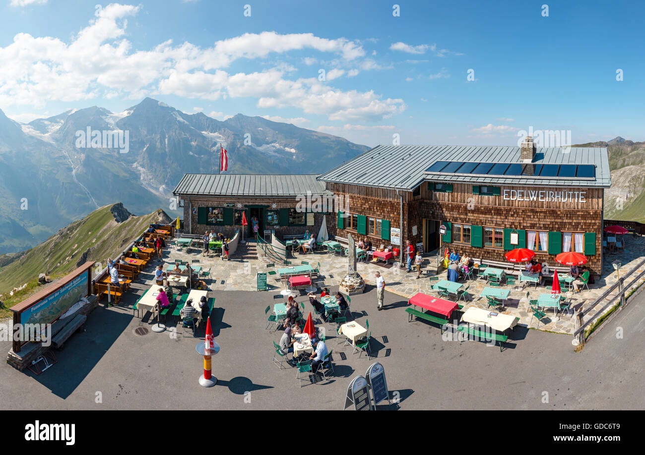 Ferleiten,Austria,Grossglockner High Alpine Road,Edelweiss hut Stock Photo