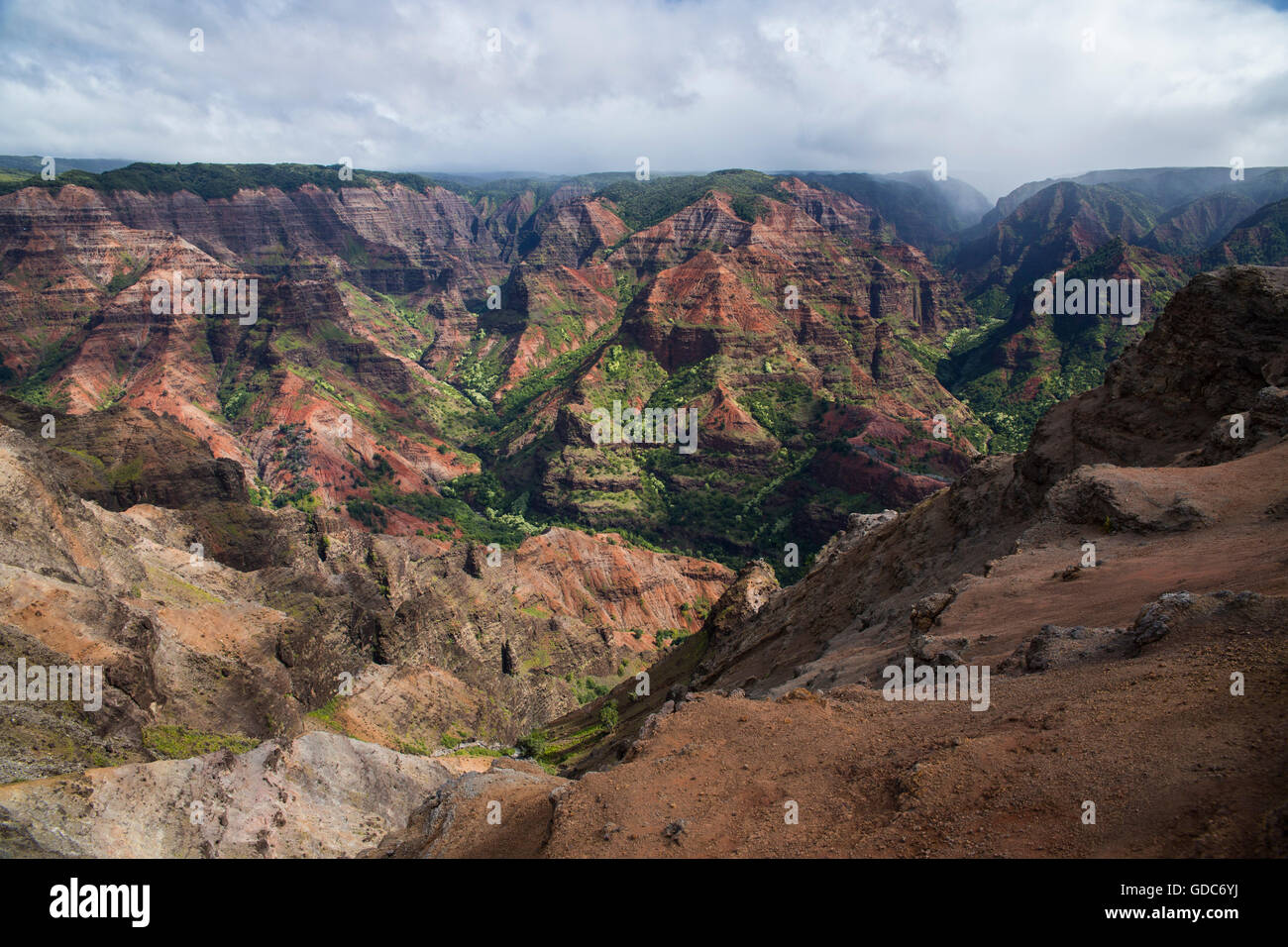 Kauai,Waimea,canyon,State park,USA,Hawaii,America,scenery,landscape, Stock Photo