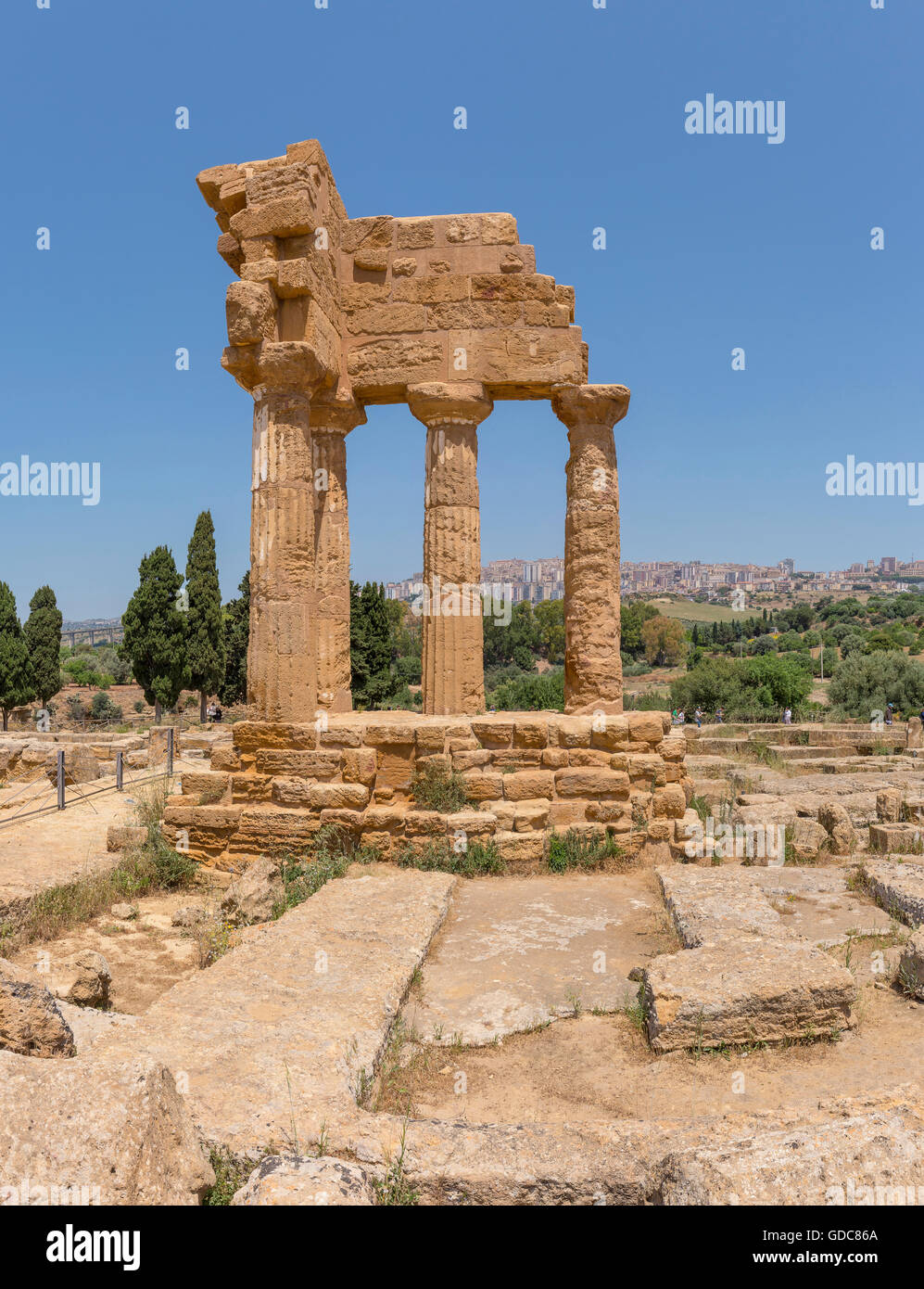 Valle di Templi,Greek temples and ruins Stock Photo