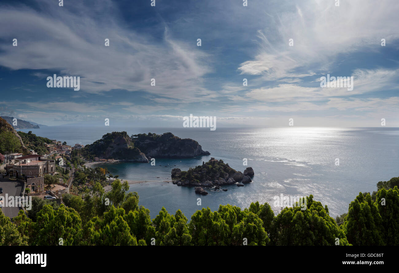 Isola Bella,brilliance at the Ionic sea Stock Photo