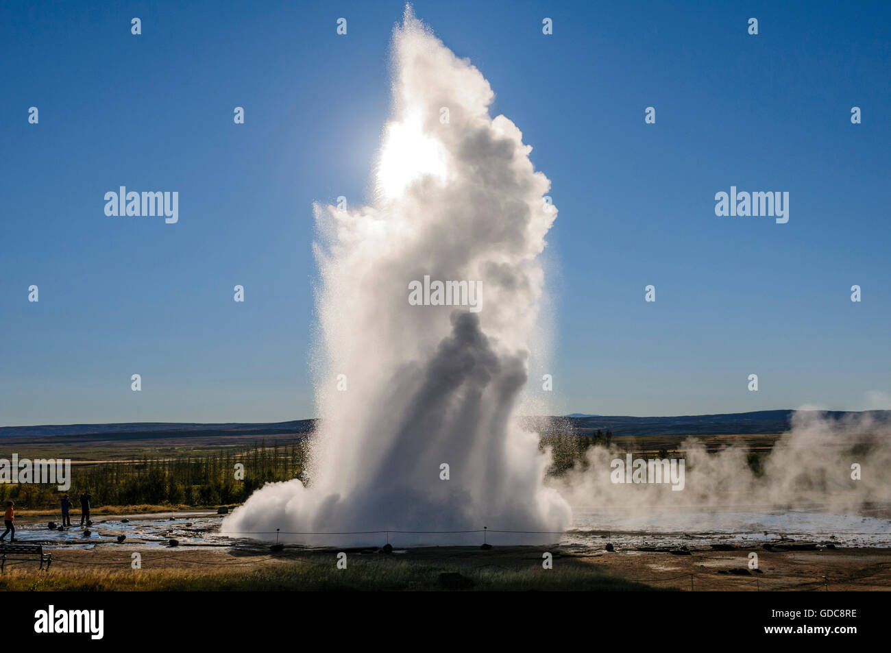 Geyser Strokkur in Iceland Stock Photo - Alamy