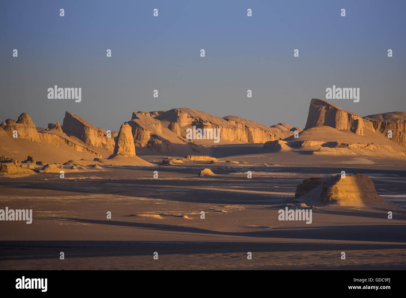 Iran,Near Kerman City,Kalout region. Stock Photo