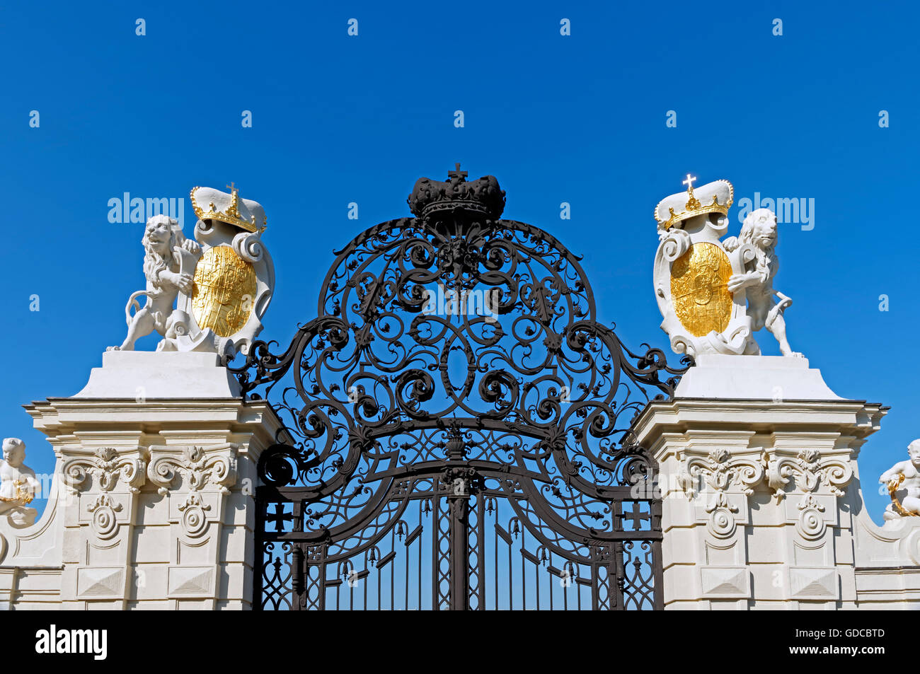 Castle,Belvedere,upper Belvedere,entrance,wall Stock Photo