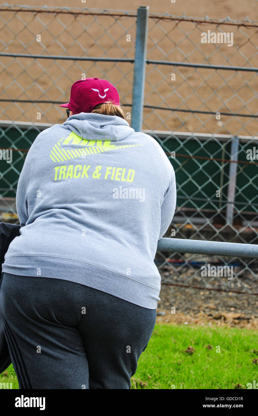 Large overweight obese size female lady Stock Photo - Alamy