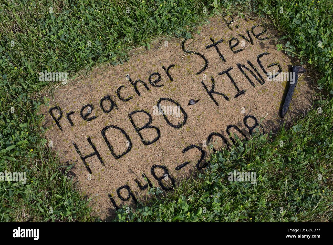 Hobo Cemetery in Britt, Iowa, USA Stock Photo Alamy