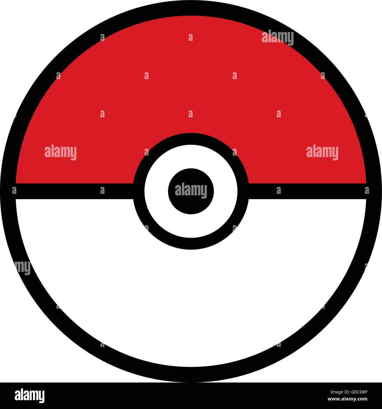 Poke ball isolated Stock Vector Images - Alamy