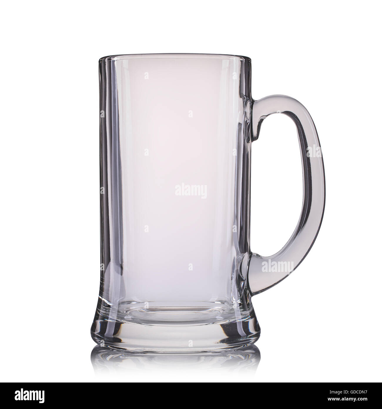 Empty glass of beer isolated on a white background Stock Photo Alamy