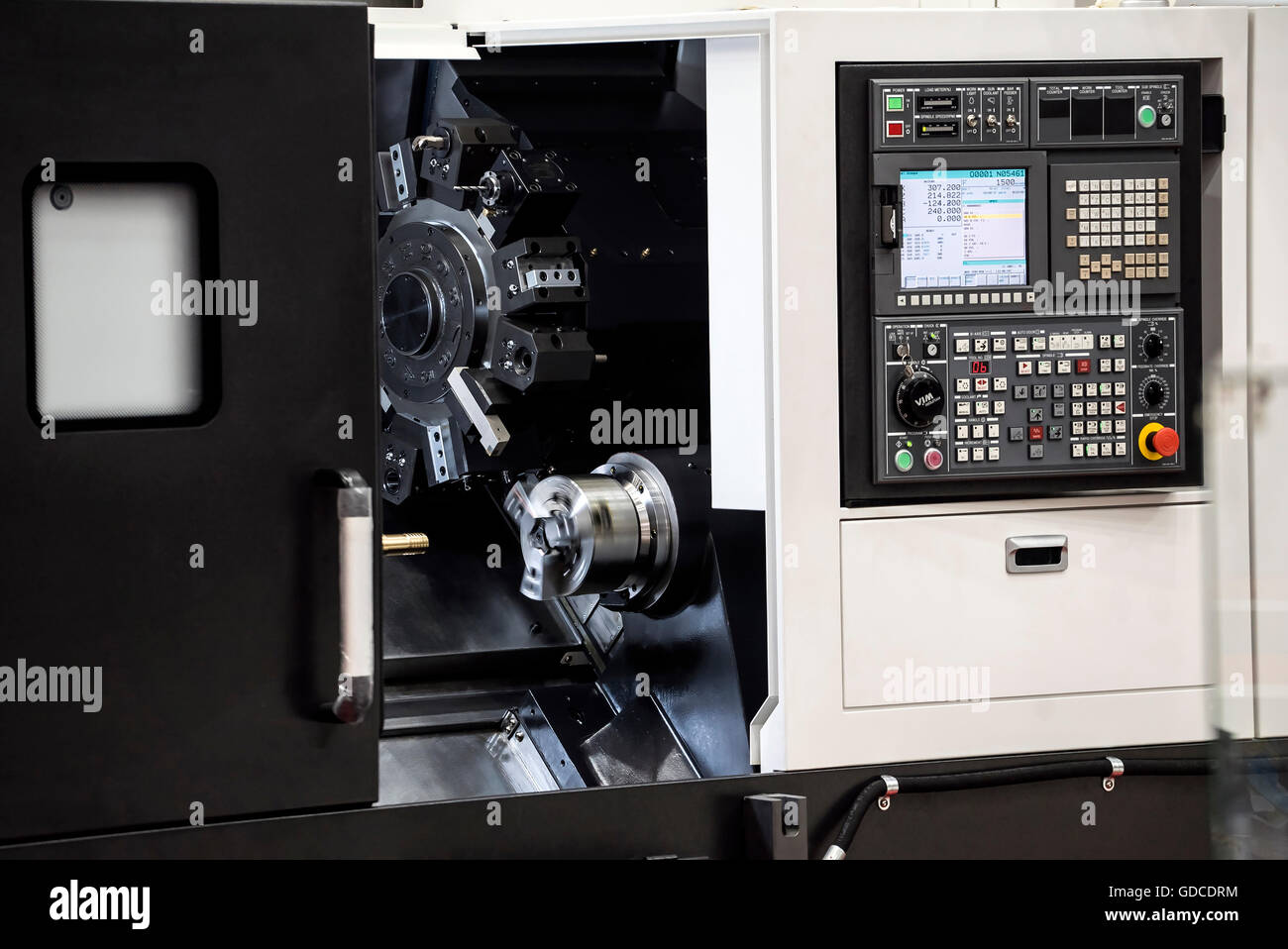 Industrial CNC machine Stock Photo