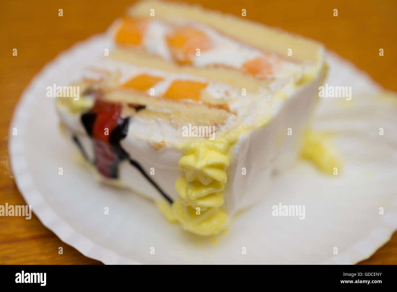 a piece of birthday cake Stock Photo Alamy