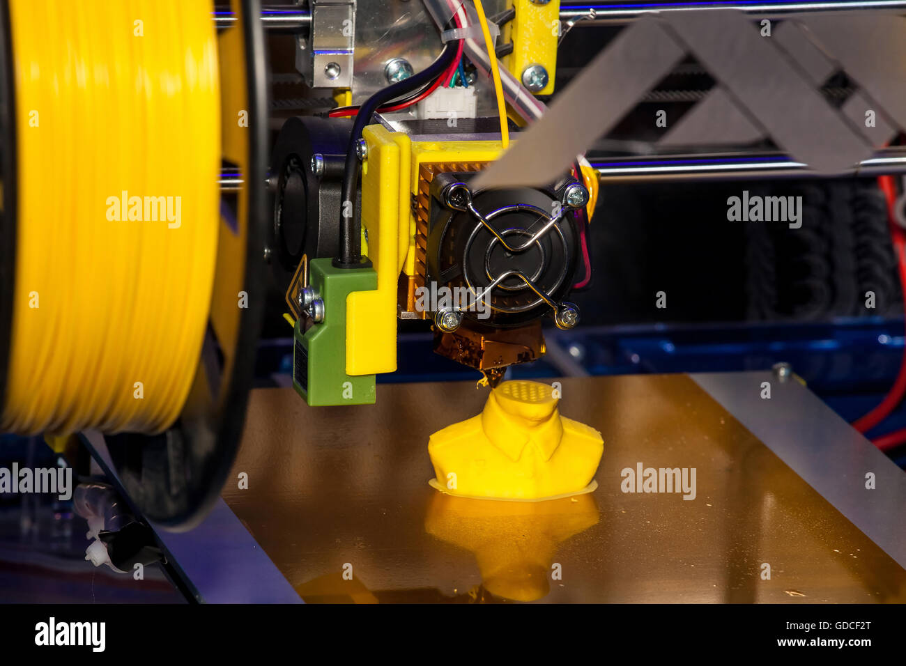 Working 3d printer Stock Photo