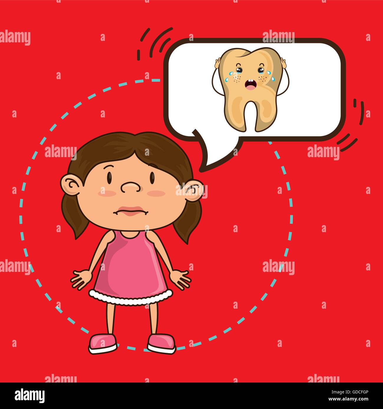 girl with tooth isolated icon design Stock Vector Image & Art - Alamy