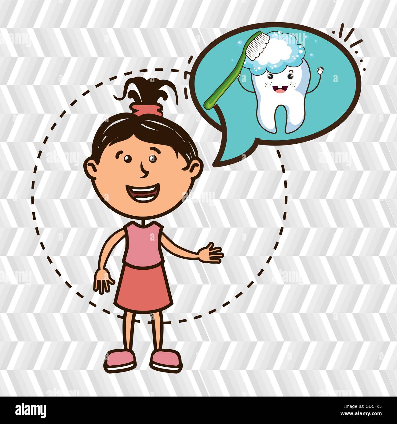 girl with tooth isolated icon design Stock Vector Image & Art - Alamy