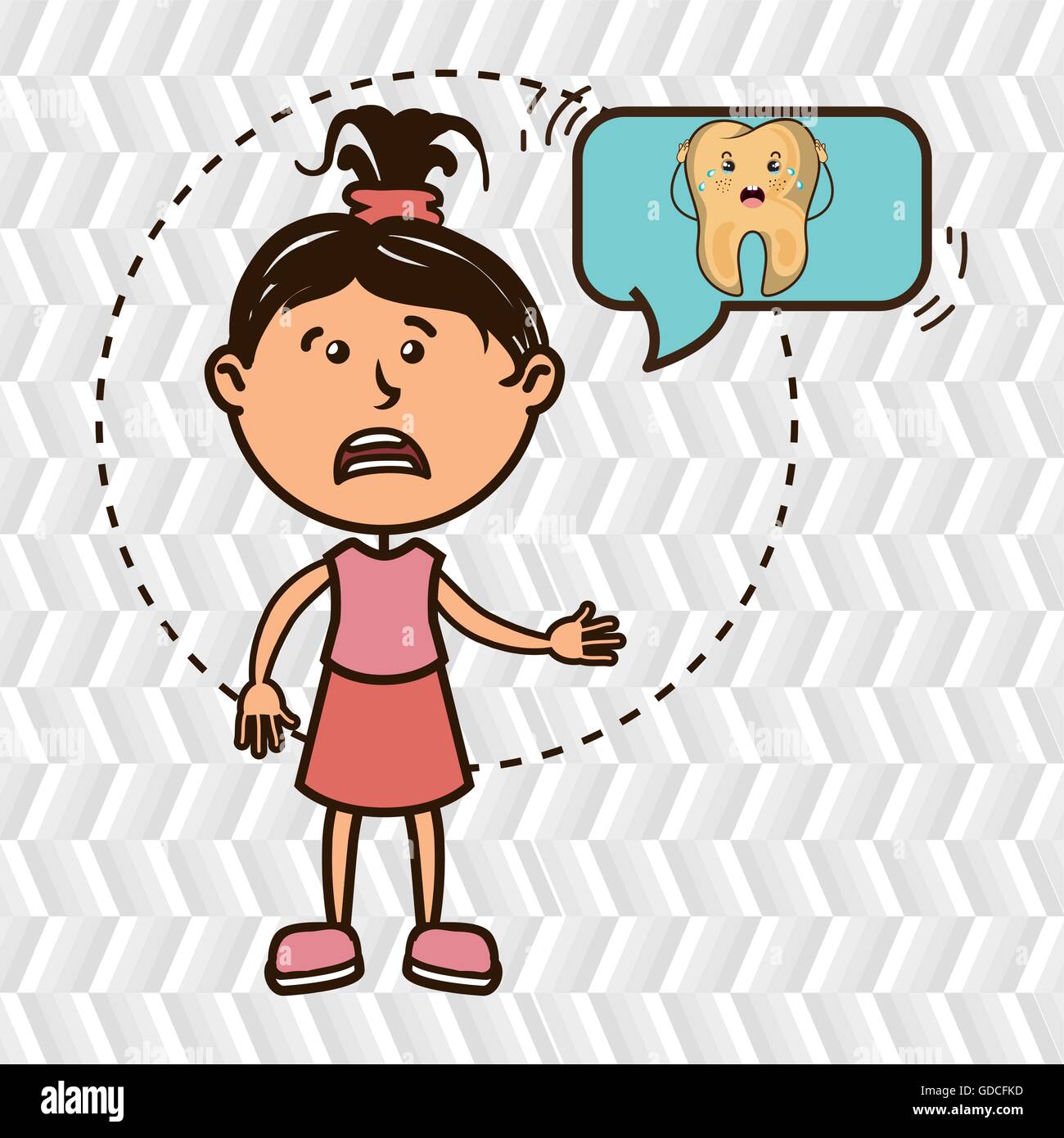 girl with tooth isolated icon design Stock Vector Image & Art - Alamy