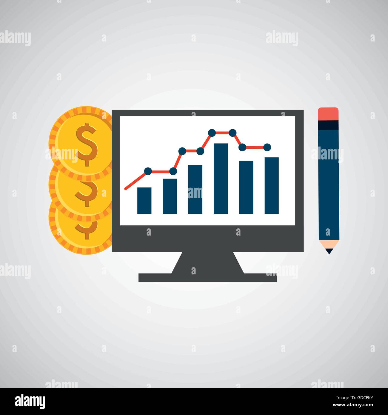 data analysis icon Stock Vector Image & Art - Alamy