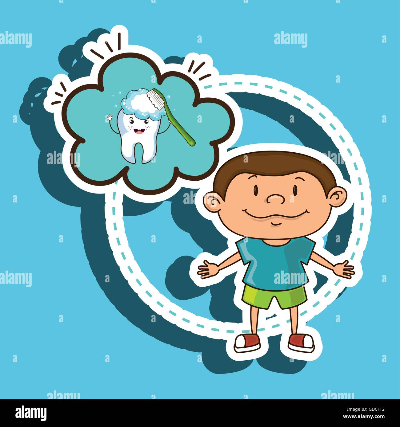 child with tooth isolated icon design Stock Vector Image & Art - Alamy